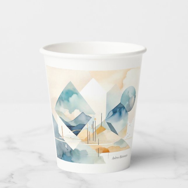 Abstract Spirit Paper Cups (Front)