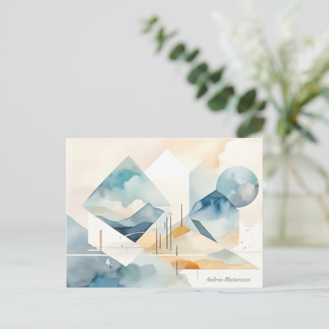 Abstract Spirit  Postcard (Standing Front)