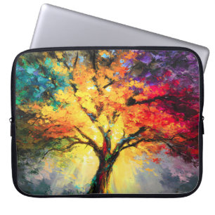 Abstract Spiritual Nature Tree of Life Laptop Sleeve