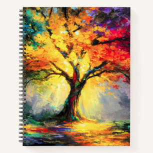 Abstract Spiritual Nature Tree of Life Notebook