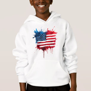 Abstract Splash American Flag