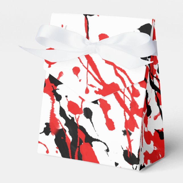Abstract Splash and Drip Favour Box (Front Side)