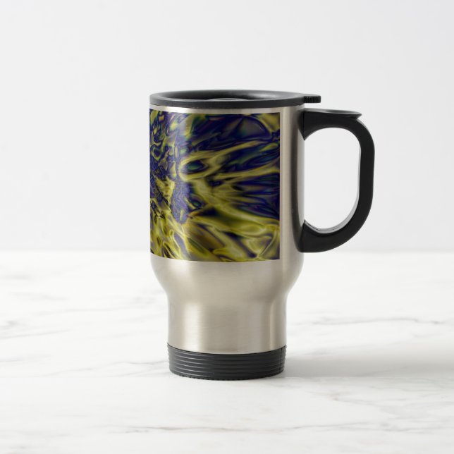 Abstract splash background travel mug (Right)