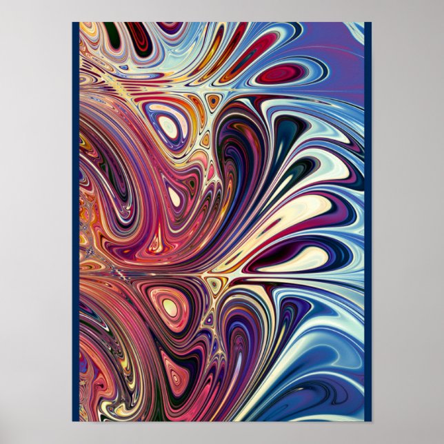 Abstract Splash Design Poster (Front)