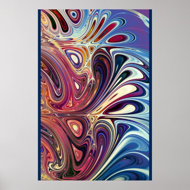 Abstract Splash Design Poster (Front)