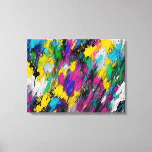 Abstract splash of paint canvas print