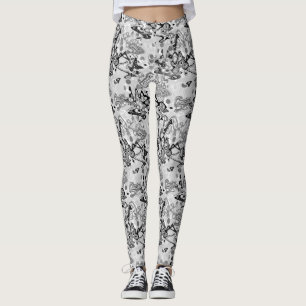 Abstract splatter brush modern stylishly fashionab leggings