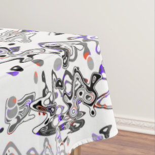 Abstract splatter brush modern stylishly fashionab tablecloth