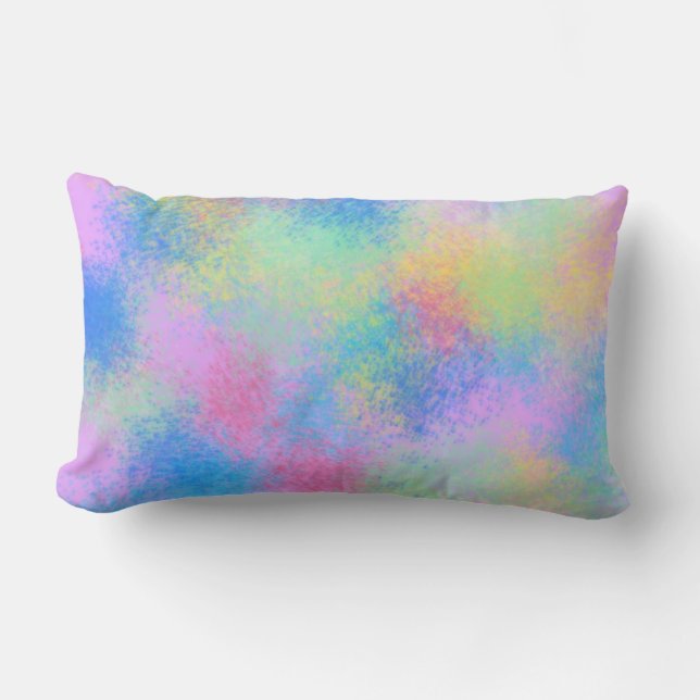 Abstract Splatter Decorative Pillow (Front)