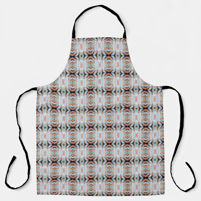 Abstract Split Ends Pattern And Soft Pastels Apron (Front)