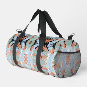 Abstract Split Ends Pattern And Soft Pastels Duffle Bag