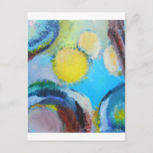 Abstract Spores (microscopic expressionism) Postcard
