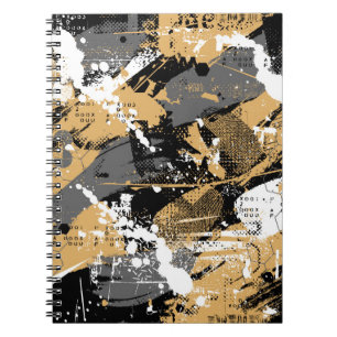 Abstract sport, graffiti style notebook