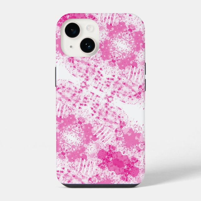 Abstract Spray of Pink Paint iPhone Case (Back)