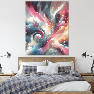 Abstract Spray Paint Canvas Print