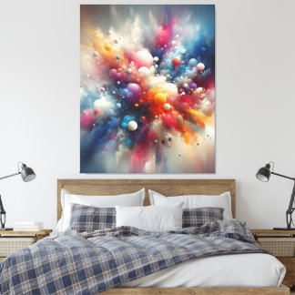 Abstract Spray Paint Canvas Print