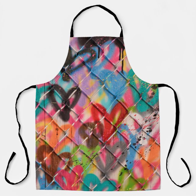 Abstract Spray Paint Texture Backgroundart,street, Apron (Front)