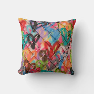 Abstract Spray Paint Texture Backgroundart,street, Cushion