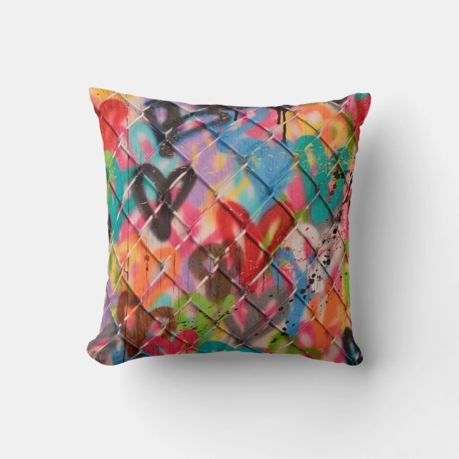 Abstract Spray Paint Texture Backgroundart,street, Cushion (Front)