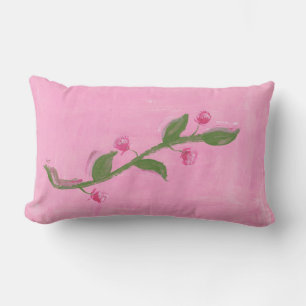 Abstract Spring Branch Acyrlic Painting Easter  Lumbar Cushion