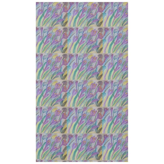 Abstract Spring Crocus Tablecloth (Front)