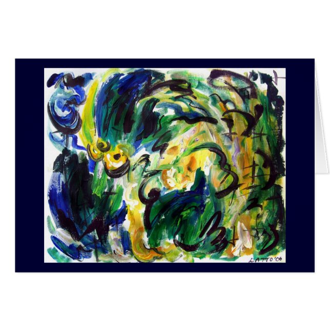 Abstract Spring Rainfall  (Front Horizontal)