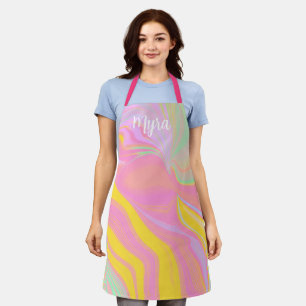 Abstract Spring Sunrise Apron