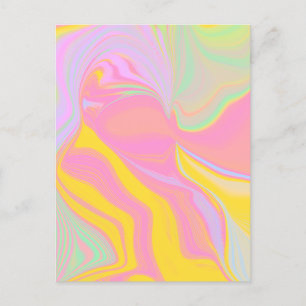 Abstract Spring Sunrise Postcard