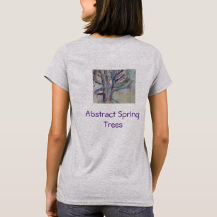 Abstract Spring Trees Cotton T-Shirt