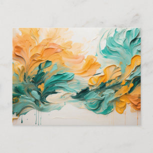 Abstract Springtime Postcard
