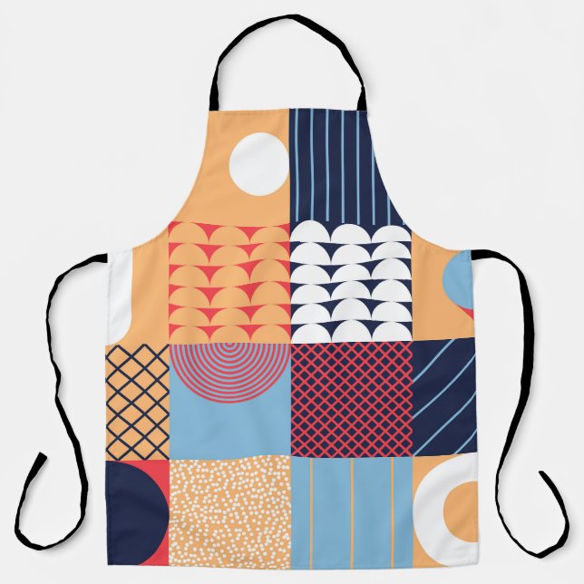 Abstract square artwork: geometric design. apron (Front)