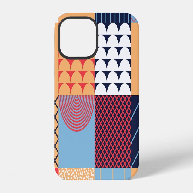 Abstract square artwork: geometric design. iPhone case (Back)