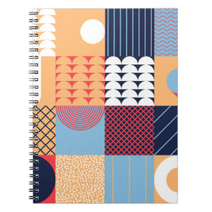 Abstract square artwork: geometric design. notebook