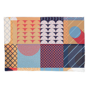 Abstract square artwork: geometric design. pillowcase