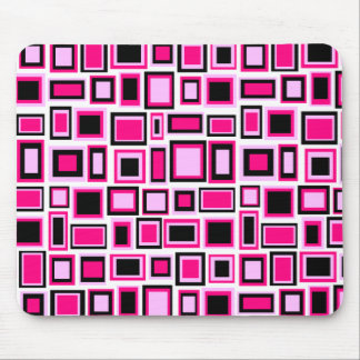 Abstract square pattern mouse pad