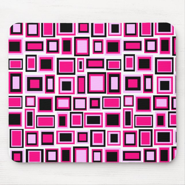 Abstract square pattern mouse pad (Front)