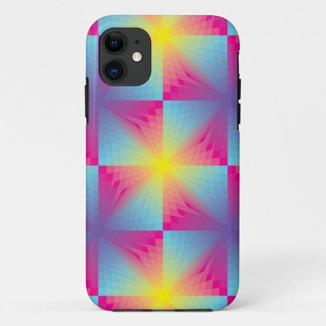 Abstract square vector mosaic Case-Mate iPhone case (Back)