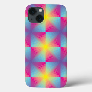 Abstract square vector mosaic iPhone 13 case