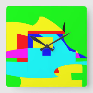 Abstract Square Wall Clock