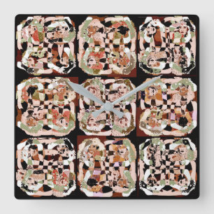 Abstract Square Wall Clock