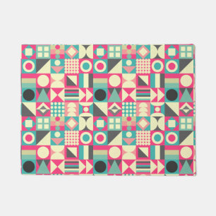 Abstract Squares 110419 Doormat