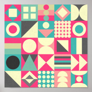 Abstract Squares 110419 Poster