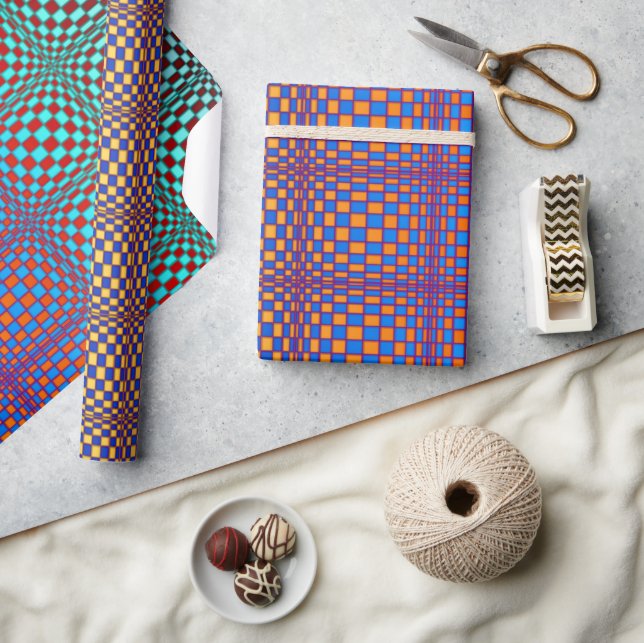 Abstract Squares 2 Wrapping Paper (Crafts)