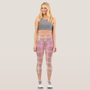 Abstract Squares 3 Capri Leggings