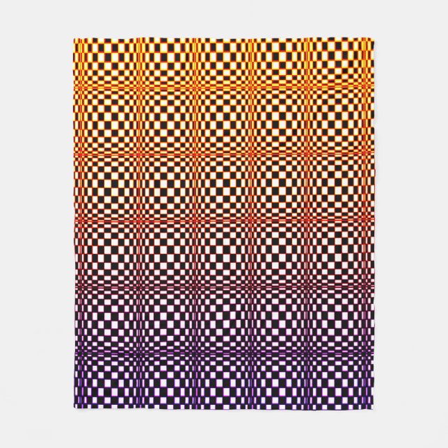 Abstract Squares 3 Fleece Blanket (Front)