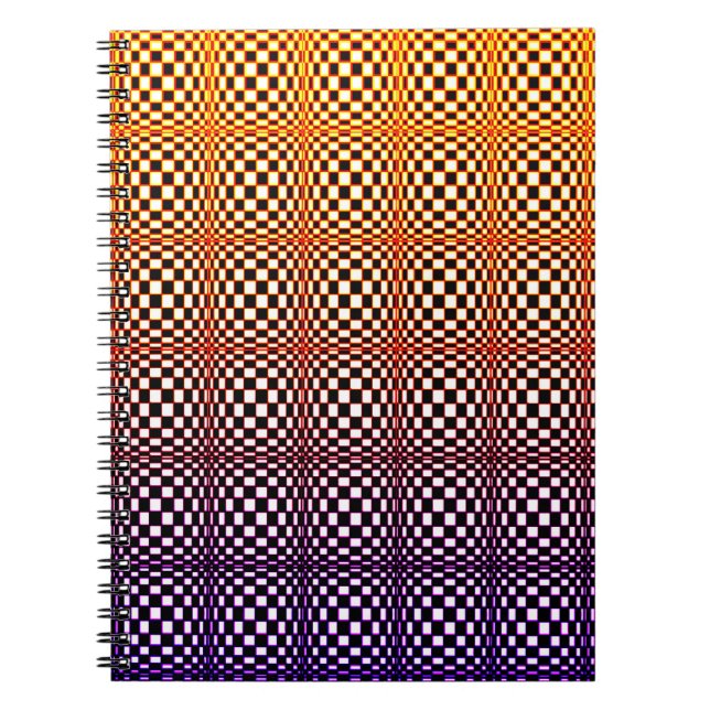 Abstract Squares 3 Spiral Notebook (Front)