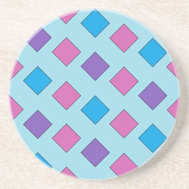 Abstract Squares Coaster (Front)