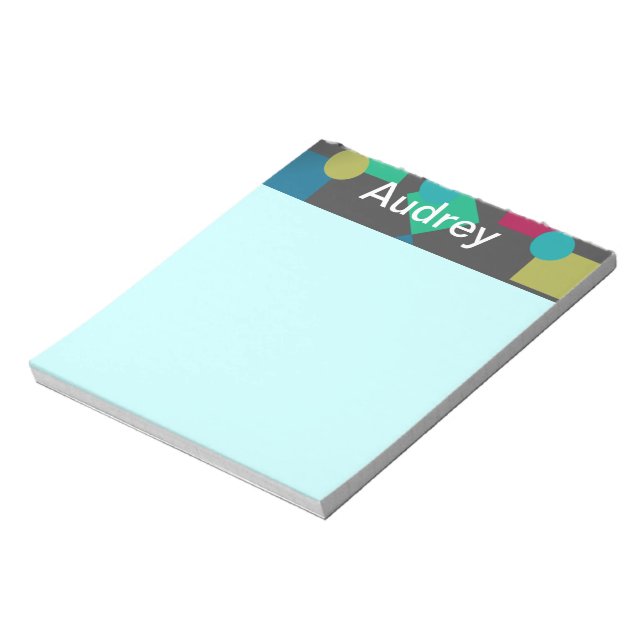 Abstract Squares & Dots Notepad (Rotated)