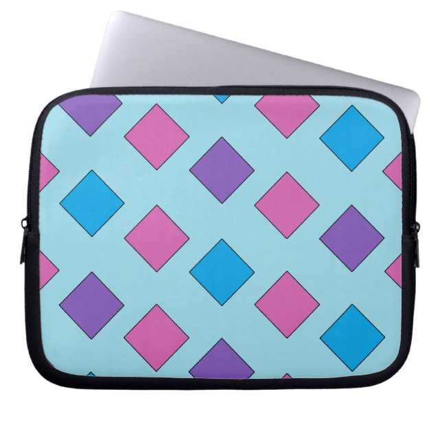Abstract Squares Laptop Sleeve (Front)
