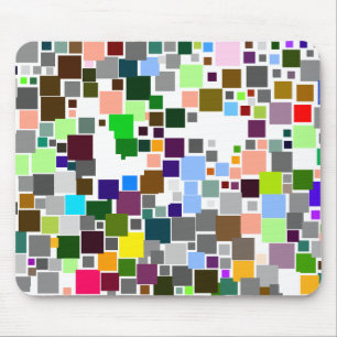 Abstract Squares Mouse Pad